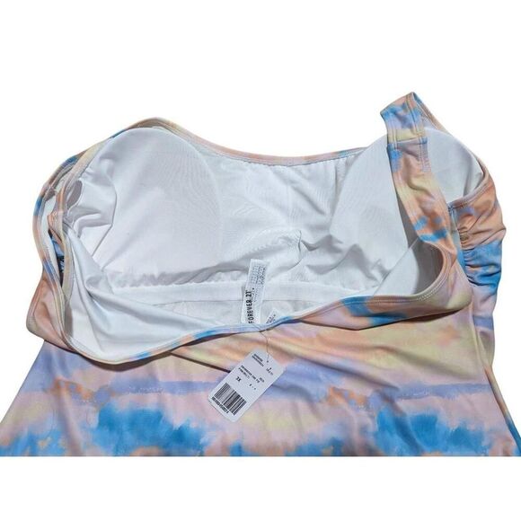 Forever 21 Women's Plus Size 3X One Piece Pastel Watercolor Swimsuit NWT - Picture 3 of 6